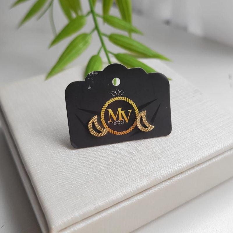 BRINCO OURINHO MEIA LUA BANHADO A OURO 18K