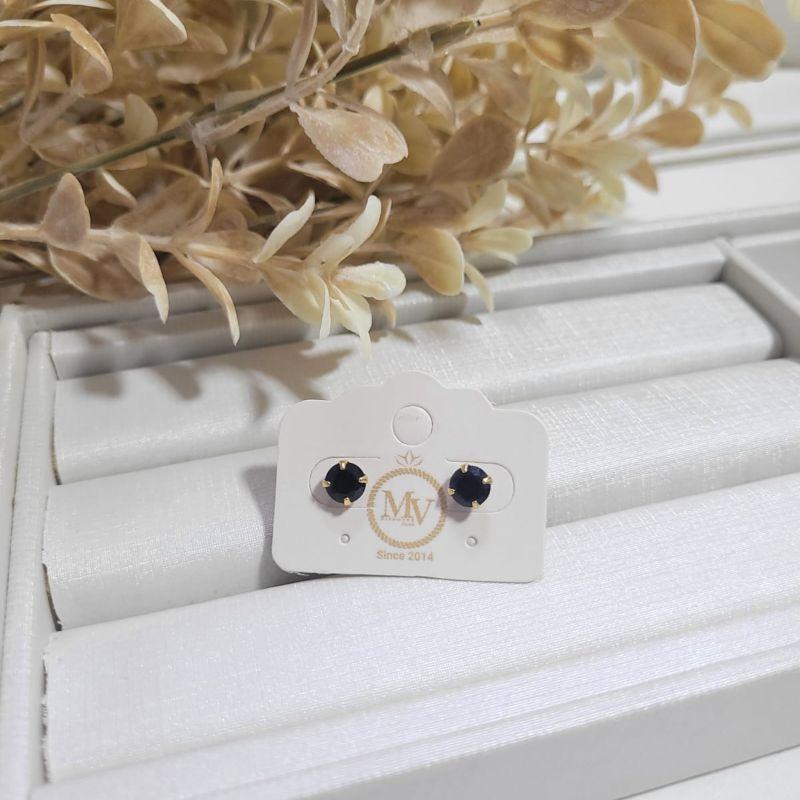 BRINCO PEDRINHA PRETA