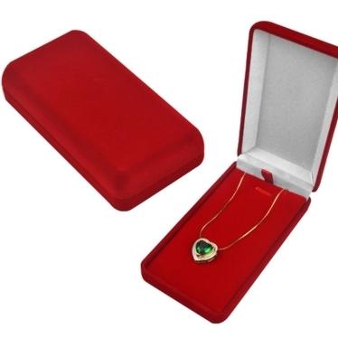 Estojo veludo para corrente e brinco