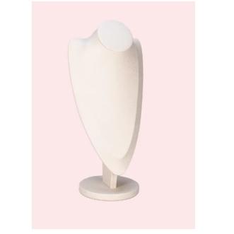 Expositor courino busto madri numero 0 na cor bege claro 