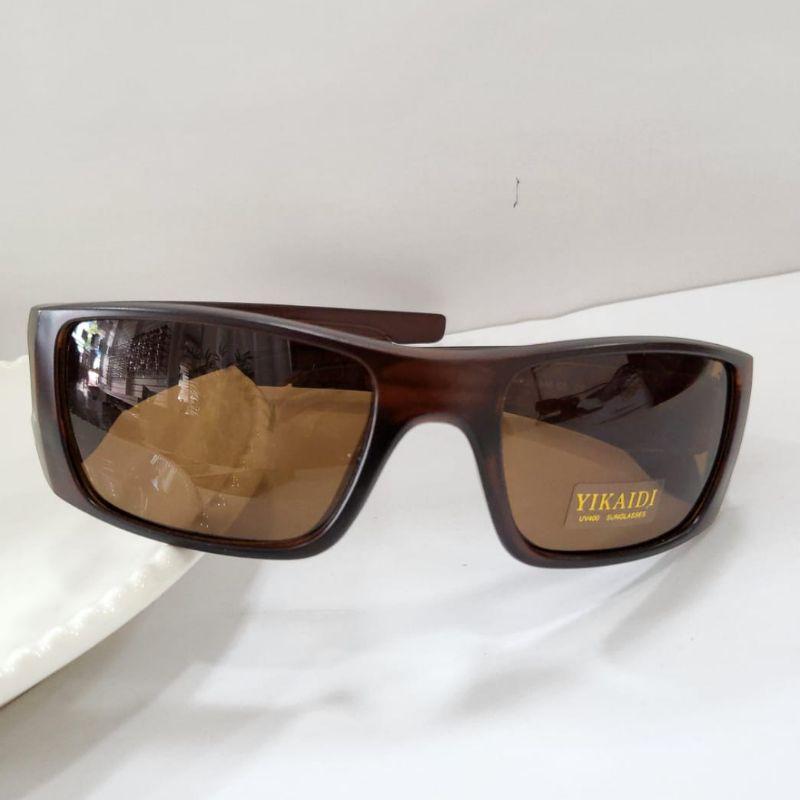 Oculos masculino modelo mascara armacao marron lente marron