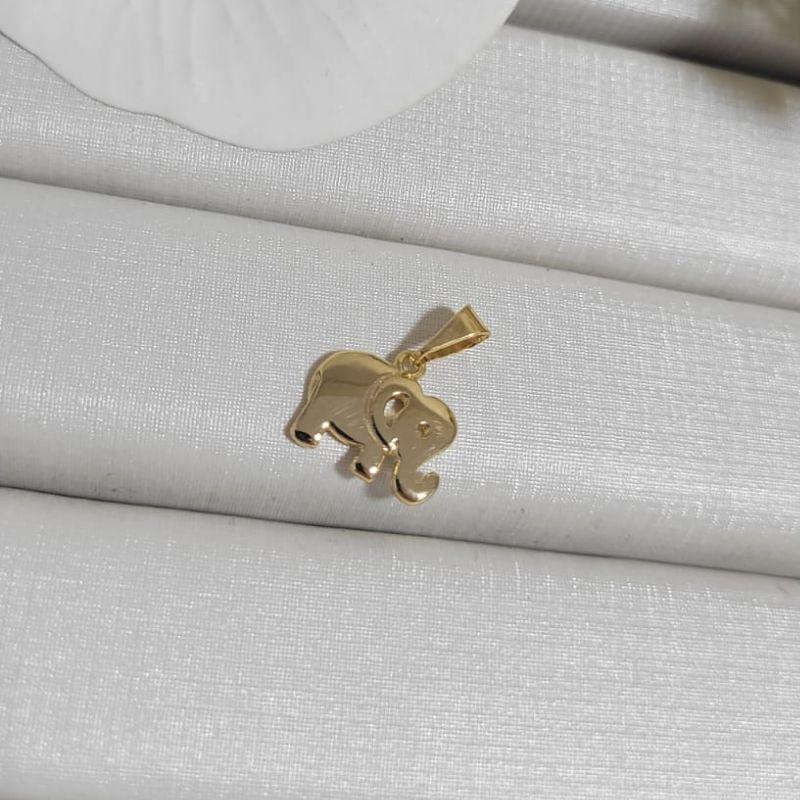 PINGENTE ELEFANTE CHAPADO BANHADO A OURO 18K