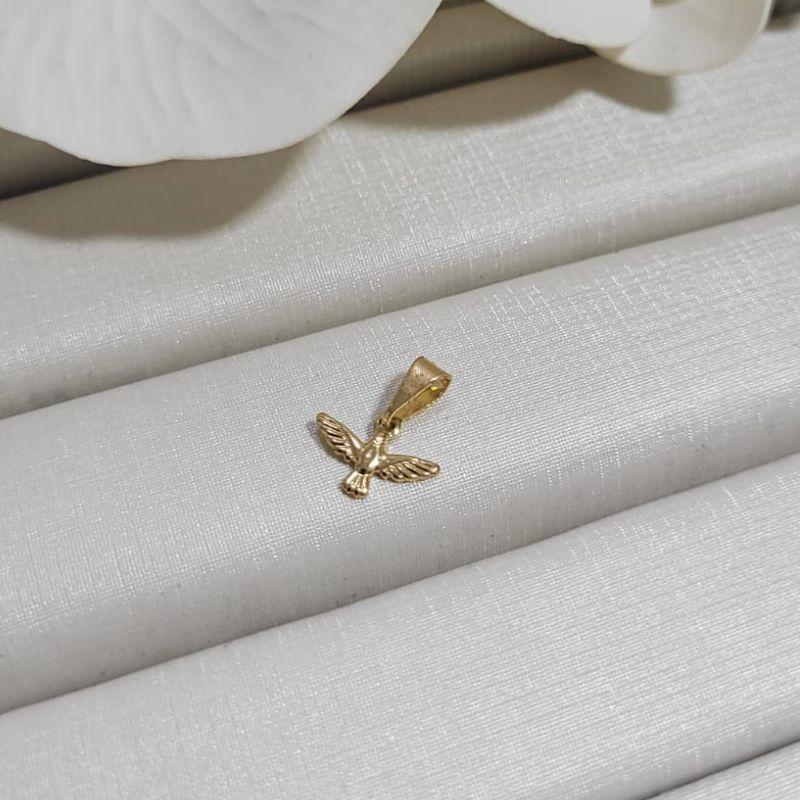 PINGENTE ESPIRITO SANTO BANHADO A OURO 18K