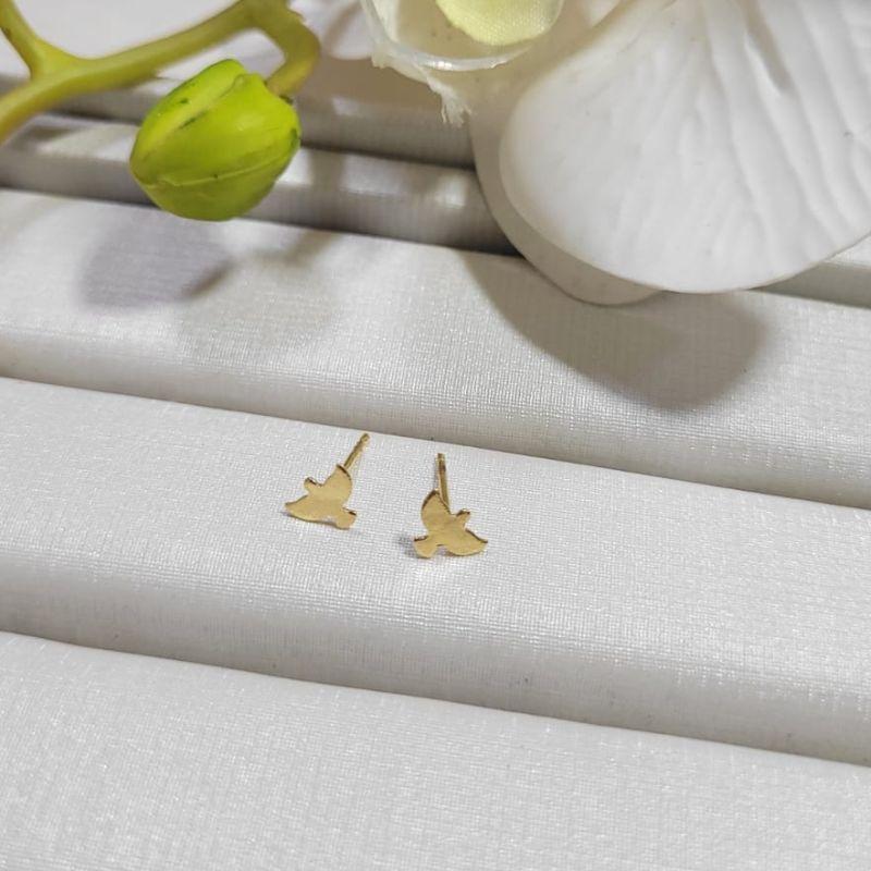 BRINCO ESPIRITO SANTO BANHADO A OURO 18K