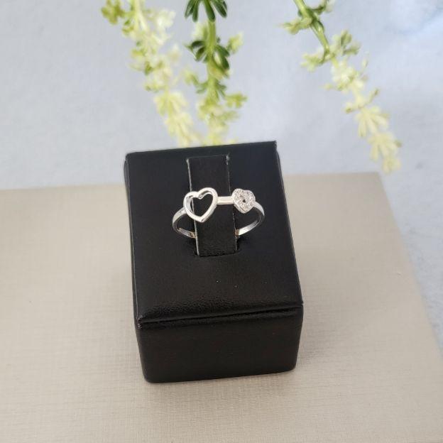 ANEL DOIS CORACOES PRATA