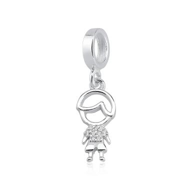 BERLOQUE DE PRATA 925 FILHO CRAVEJADO