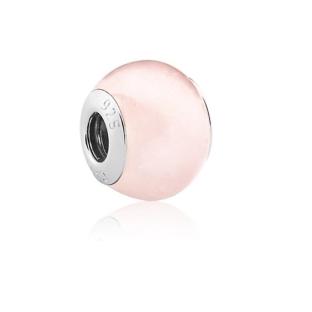 BERLOQUE DE PRATA 925 REALIZE REDONDO QUARTZO ROSA