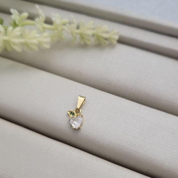 PINGENTE MAÇA ZIRCONIA