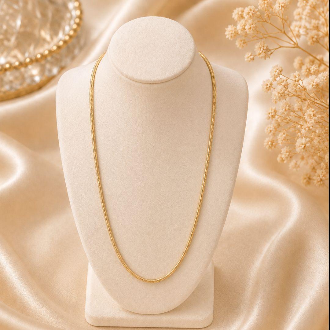 CORRENTE FIO ALEMAO BANHADO A OURO 18K TAM45CM