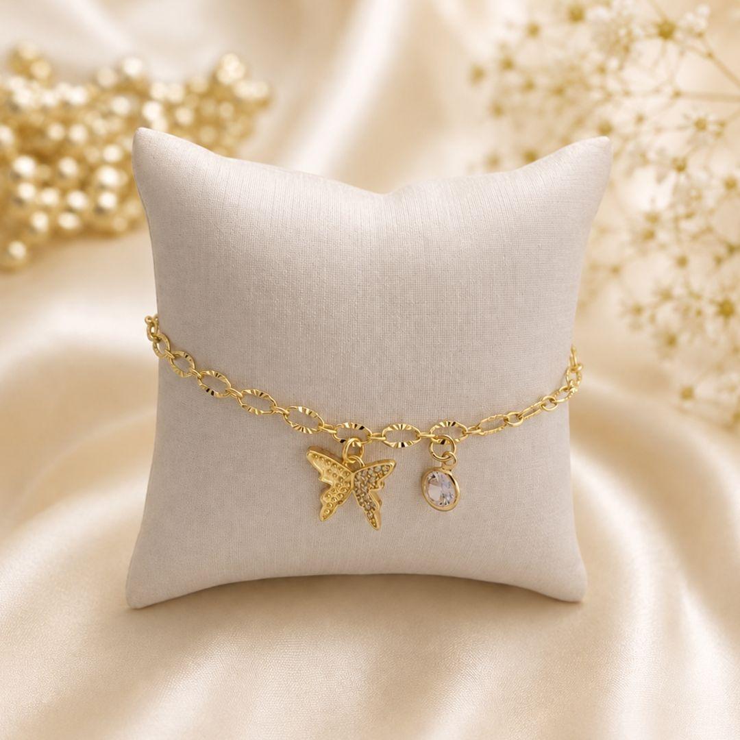 PULSEIRA BORBOLETA ZIRCONIA