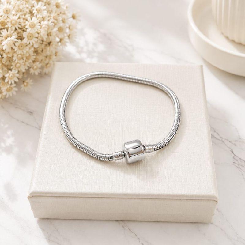 Pulseira de berloque fecho tambor 20cm