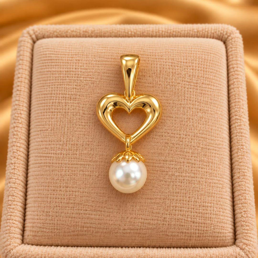 PINGENTE CORACAO PEROLA